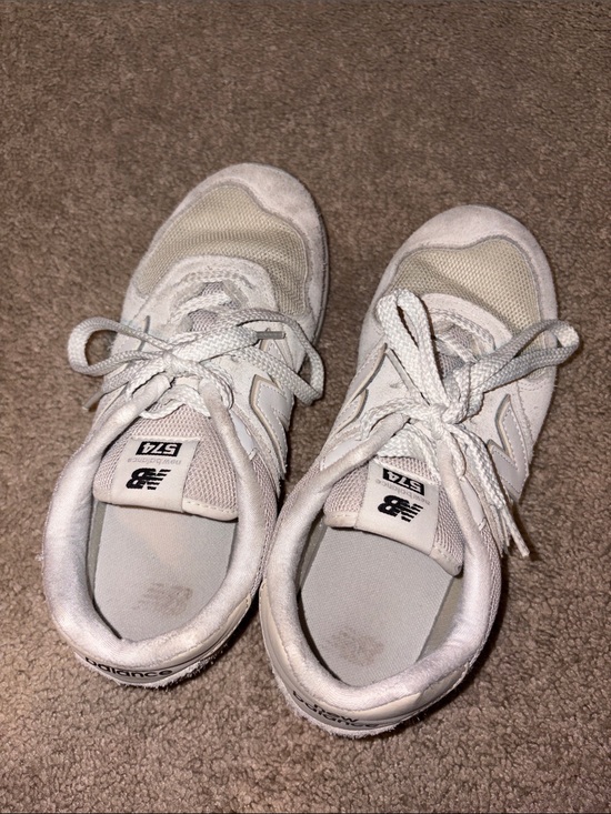 New Balance Other - New Balance 574 Kids White Cream Athletic Shoes